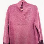 Soft Surroundings Womens Sweater Size M Pink Seastar Colorblock Cozy Oversized Photo 1