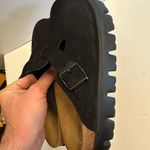 WOMEN'S PAPILLIO BY BIRKENSTOCK BOSTON CHUNKY BLACK SUEDE Size US 10 Photo 5