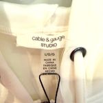 Cable & Gauge Studio Modal Blend Hoodie Womens Large Ivory Activewear Athleisure White Photo 2
