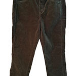 Democracy ‎ "Ab"Solution Slim Straight Ankle Corduroy Pants Green Size 12 Photo 0