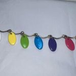 Boho Festival Rainbow Dangle 10” Bracelet/Anklet Silver Photo 3