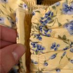 Abercrombie & Fitch  Yellow and Blue Floral Puffy Sleeve Cropped Top Photo 5