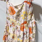 Lottie & Holly New  Floral Print Ruffle Sleeve Mini Dress Blush Rust Size Large Photo 9