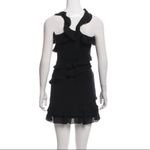 Cushnie et Ochs  bliss silk ruffle dress LBD sz 0 Photo 2