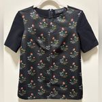 Derek Lam  Black Floral Blouse Photo 0