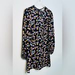 Dorothee Schumacher Floral Confetti Print Structured Volumes Dress Size 3 NWT Black Photo 3