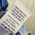 Twelve by Ontwelfth Bamboo Cotton Denim Tie Front Mini Dress Women's Size Small Blue Photo 7