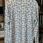 Vintage 90s Winnie The Pooh mockneck sweater long sleeve tee floral print disney Blue Size L Photo 0