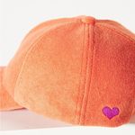 Anthropologie  Terry Icon Baseball Cap in Orange NEW Photo 3