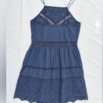 Abercrombie & Fitch  Eyelet Mini Dress - Blue - L Photo 4