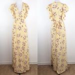 by TiMo primrose yellow floral wrap maxi dress‎ Size XS Photo 2