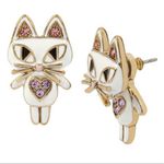 Betsey Johnson Betsy Johnson Enamel Cat Earrings Photo 0