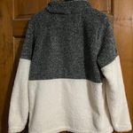 Pink Lily Gray / White Colorblock Pullover Photo 1