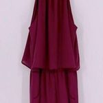 VICI Tyche Halter Romper With Pockets Maroon Women’s Size Medium Photo 0