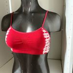 Source Unknown Woman’s red and white sports bra size small (brand unknown, fits like small) Photo 1