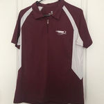 Holloway  Performance Women's Size Large Burgundy White Polo Shirt NASCAR Racing Photo 0
