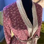 Vintage 70s Orpheus Floral Robe Purple Photo 1