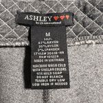 Ashley by 26 International Ashley By 26 International Pants Womens Medium Gray Quilted Moto Style Casual Photo 4