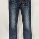 Miss Me  buckle embroidered Y2K 2000s 90s bootcut blue jeans size 29x3.5 long Photo 0