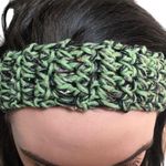 hand made crochet headband Green Photo 0