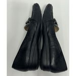 Liz Claiborne Vintage Slip On Loafer Classic Black Gold Chain Y2K Old Money Academia Square 8 Photo 5