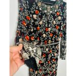 Mac Duggal  93925 Black Mutlicolored Beaded Sequin Long Sleeves Formal Dress sz 2 Photo 5