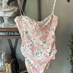 Agua by Agua Bendita Ebano Menaje One Piece Multicolor Womens Size XS Pink Photo 7