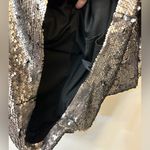 Worthington Matte Silver and Black Sequin Skirt Size Large Photo 9