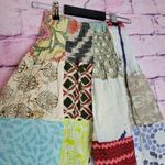 Kathmandu Imports  PATCHWORK BOHO HAREM SMOCKED WAIST PULL ON 100% COTTON PANTS Photo 5