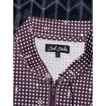 Bad Birdie Golf Crop Top Womens Multi UV Throwing Darts Polka Dot 1/4 Zip Sz L Size L Photo 2