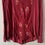 Lucky Brand Vintage  Womens Floral Top Large Y2K Grunge Boho Indie Stretch Casual Photo 3