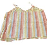 a.n.a . A new approach striped spaghetti straps XXL pastel colors Photo 4
