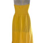Seaspice Resort Wear Womens Beachy Arabella Gauze Midi Dress Size M Babydoll Yellow Size M Photo 2