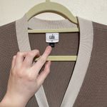 CAbi Size M Genteel Long Duster Cardigan Sweater Brown Button Front Belted Photo 6