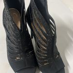 Jessica Simpson  Black caged embellished high heels Sz 9.5 Photo 8