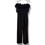 XScape Evenings Ruched Ruffle Scuba Crepe Jumpsuit Sold Out Online Size 8 Black Photo 4
