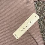 Cyrus NWT Women’s Tan Ribbed Bodysuit - Short Sleeve, Thong Photo 2