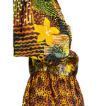 Leslie Fay  Petite Dress and Jacket Set Animal Floral Print, Size 12, Vintage Photo 4