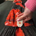 Boutique Red and Black floral halter maxi dress Photo 5