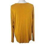 A New Day  Mustard Gold Draped Front Knit Top Size XL Mustard Top Photo 1