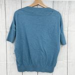 CAbi  XXS Blue Silk Blend Sweater sweatshirt short sleeve pullover knit womens Photo 1