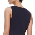 Tory Burch Navy V Neck Fit N Flare Dress Photo 3