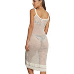 Capittana Crochet Boho Midi Dress Swim Beach Pool Cover Up Ivory Size M/L NWT Photo 3