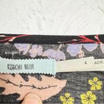 Kimchi Blue  Black Floral Mini Dress Womens 4 Long Sheer Sleeve Boho Casual Photo 12