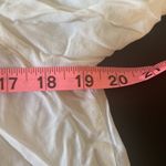 Double Zero  dip dyed embroidered neckline high low hem small short sleeve blouse Photo 4