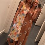 Lulus Lulu’s All Mine Rusty Rose Floral Print High-Low Wrap Dress Photo 4