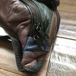 Vintage Leather Patchwork Fanny Pack Belt Bag, Retro, 1980’s Blue Photo 5