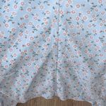 Pink Blue Floral Mini Dress Puff Sleeve Spring Easter Gender Reveal SZ Small Photo 5