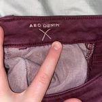 American Eagle Maroon Hi-Rise Jeggings Photo 6