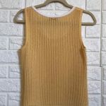 St. John Yellow knit sweater sleeveless tank top Women’s Size S Small Photo 5